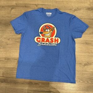 Blue Crash Bandicoot Tee Shirt Men’s Size Extra Large